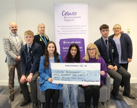 ST. MARY'S DONATES TO CRUSE BEREAVEMENT SUPPORT